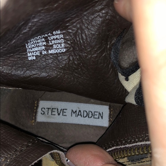 Steve Madden troopa L leopard print combat boots - Picture 10 of 10
